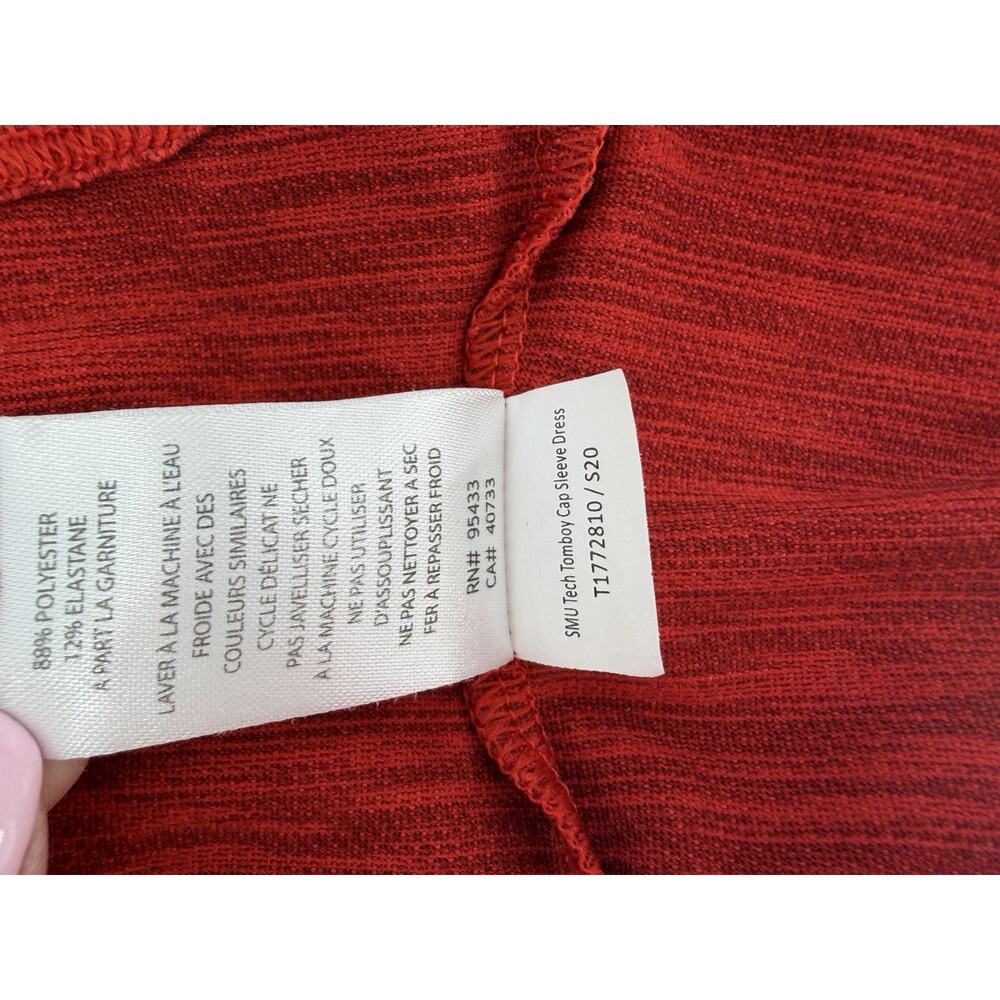 Toad & Co Windmere II Short Sleeve Dress Medium Red Pockets Outdoors Hiking - Picture 6 of 6